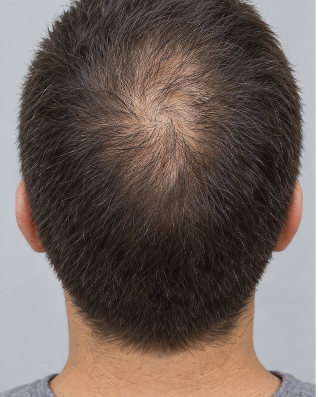 Coronilla de hombre, antes