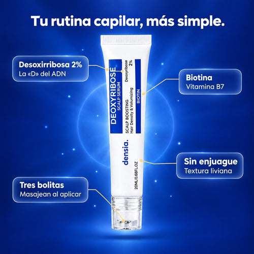 Densia · Sérum roll-on con desoxirribosa 2% + biotina